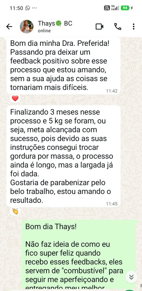 Depoimento de paciente da Dra. Sabrina Tesser